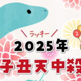 子丑天中殺の2025年運勢【日運の早見表付き】