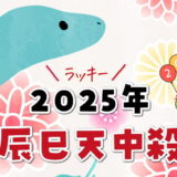 辰巳天中殺の2025年運勢【天中殺日のカレンダー付き】